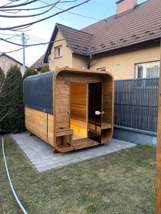 Sauna ogrodowa kwadratowa
