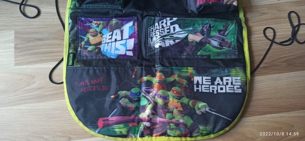 Organizer na siedzenie samochodu wojownicze żółwie ninja