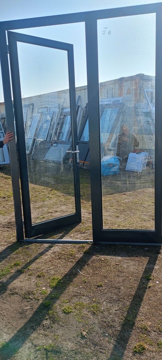 Drzwi aluminiowe używane z Niemiec super stan dostawa gratis cały Kraj