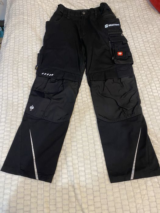 Męskie spodnie robocze logowane czarne marki Engelbert Strauss