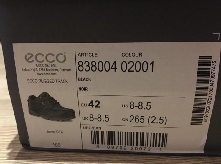 Мужские полуботинки Ecco Rugged Track,40,41,42
