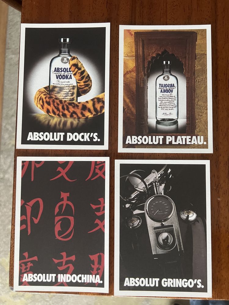 Colecção postais Absolut discos Lx 90s