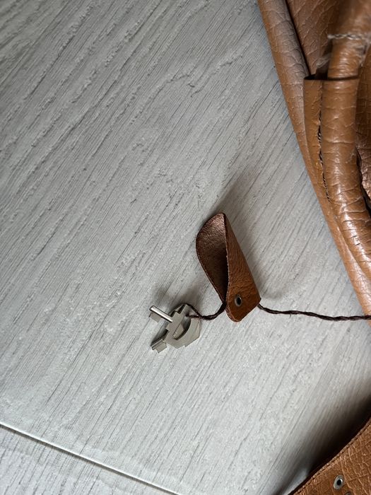 Walizka skórzana retro z 2 kluczykami