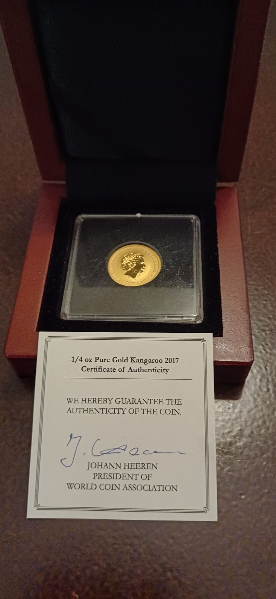 Moeda Austrália Gold Kangaroo 2017