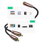 Ugreen kabel przewód audio 3,5 mm mini jack (żeński) - 2rca (męski) 5m