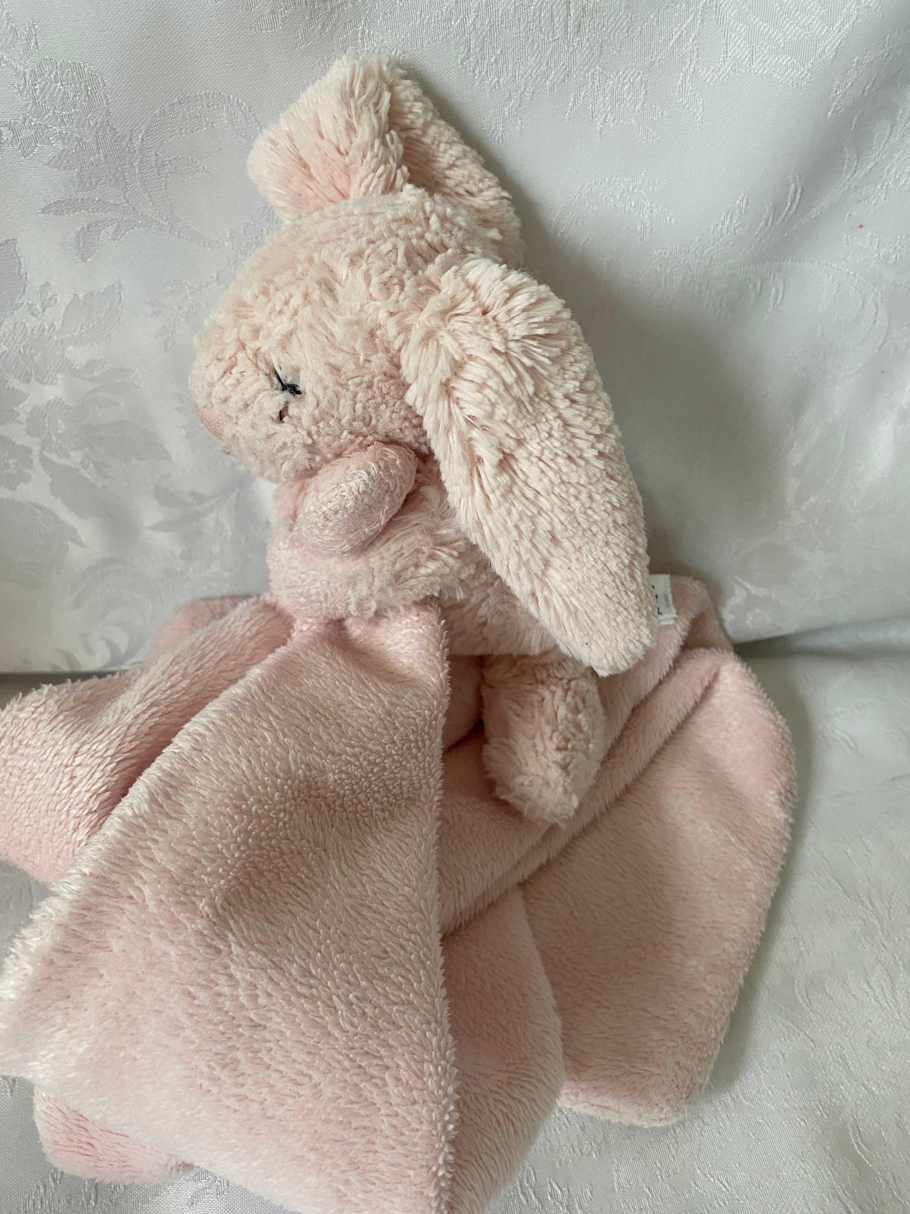 JELLYCAT Maskotka kocyk różowy Króliczek