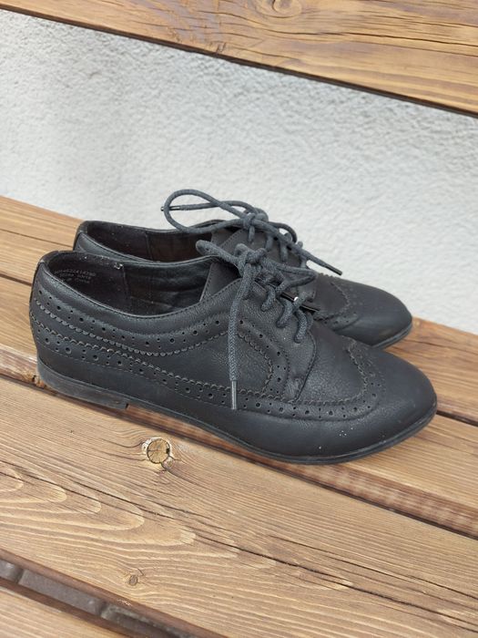 Buty/półbuty czarne  rozmiar 38