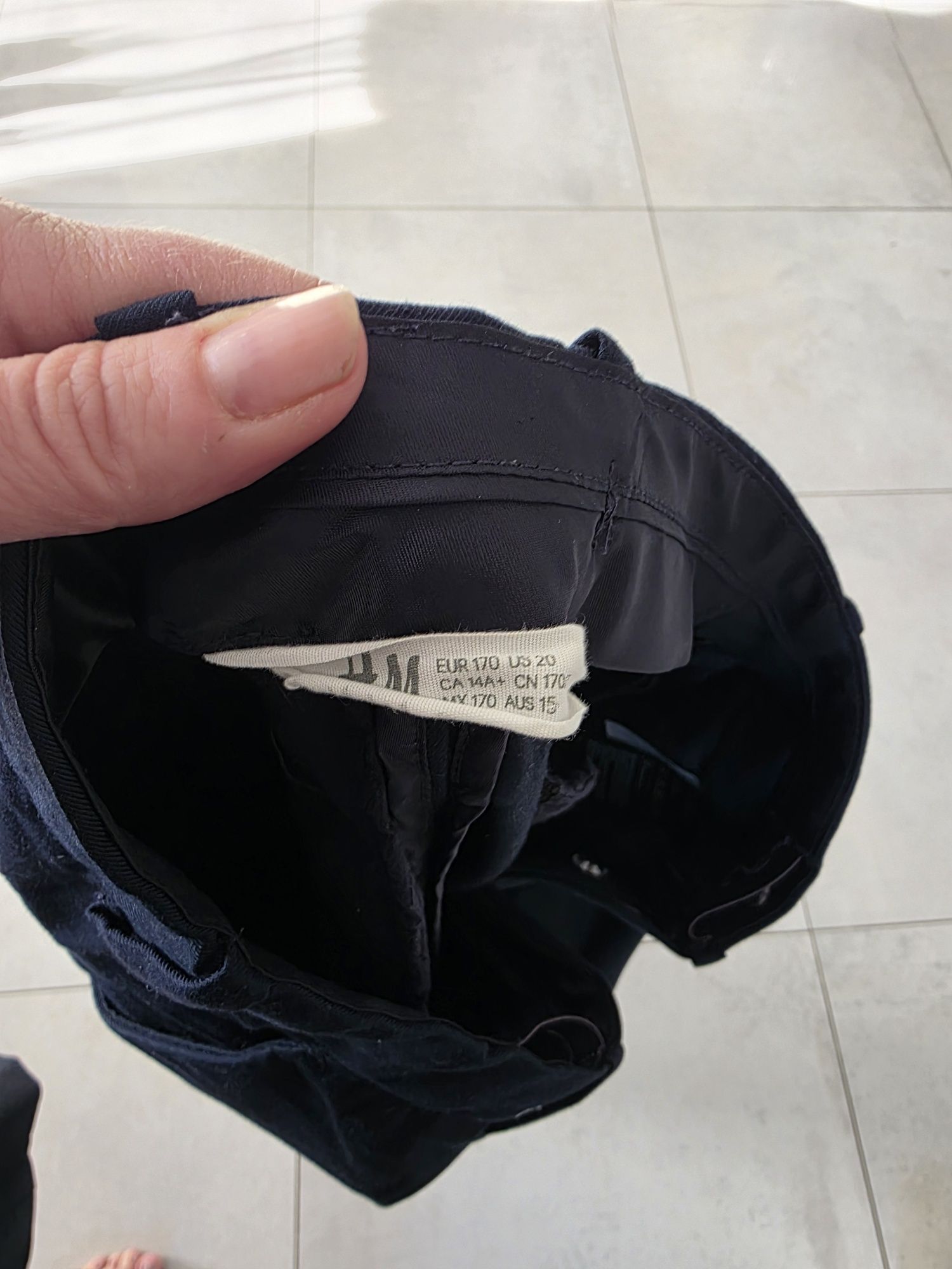 Garnitur h&m r. 170 granatowy