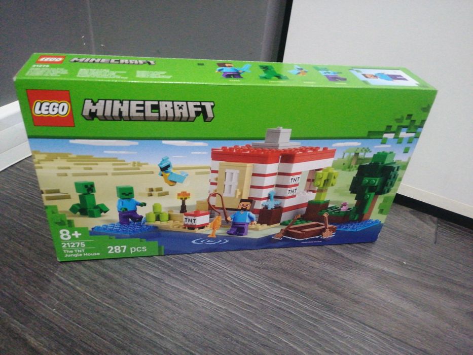 Nowe NOWE LEGO Minecraft Dom TNT w dżungli 21275