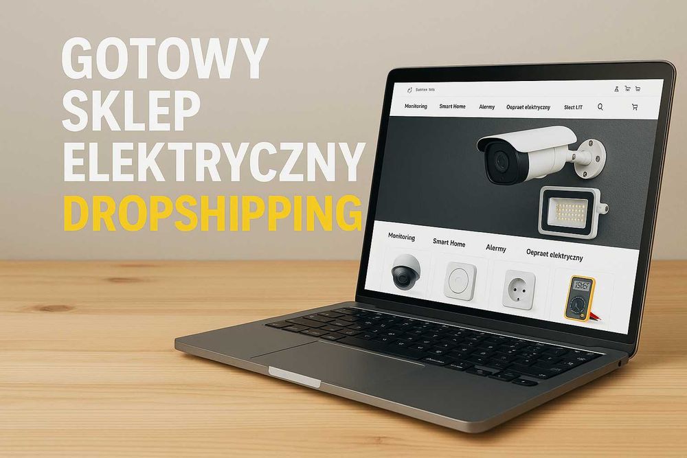 Elektryczny sklep internetowy z Pomocą w dropshipping Sprzedam Biznes