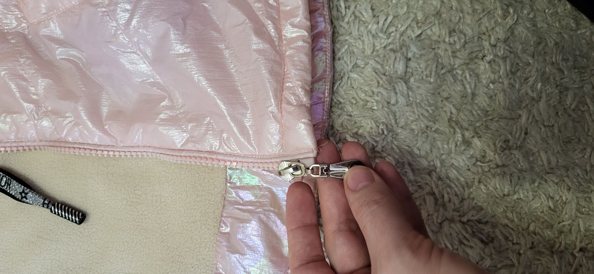 Курточка рожева для дівчинки, 80-86