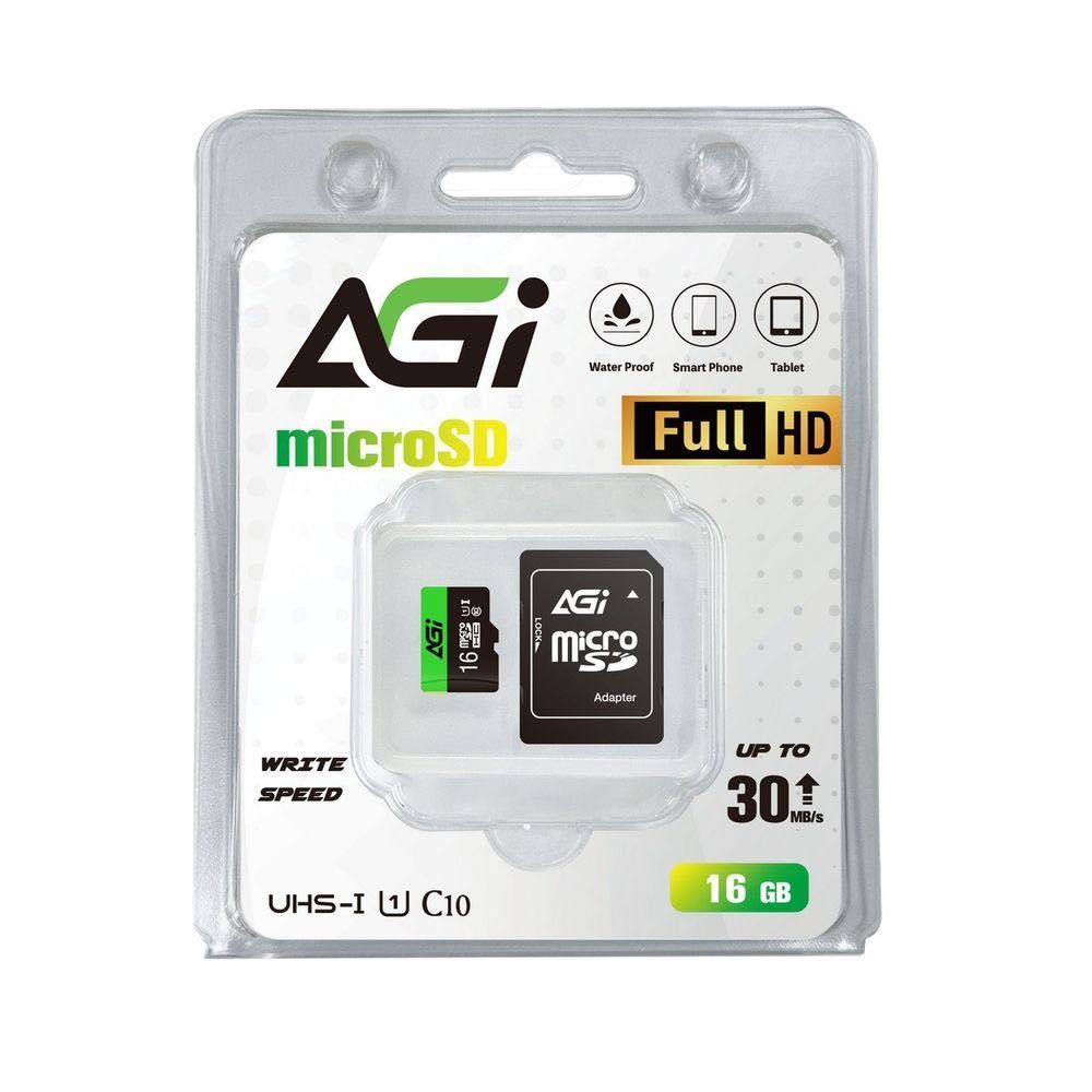 Карта памяти AGI 16GB microSD AGI016GU1TF138