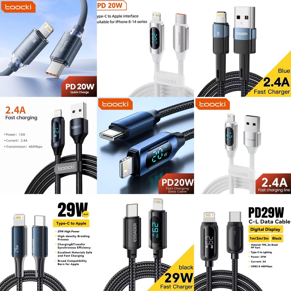 Кабель Baseus USB-Type C, Lightning, Швидка зарядка QC Power Delivery