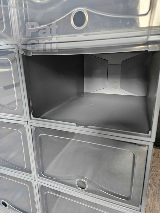 Organizery 10 sztuk pudełka do przechowywania szare dom modułowe