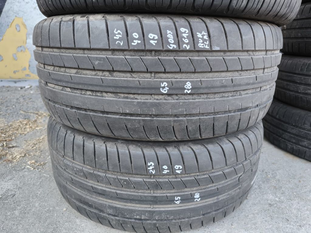 2X opony letnie Goodyear 245/40/19 RunFlat