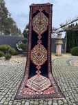 Antyczny vintage chodnik perski Iran Hamadan 313x77 cm galeria 6 tyś