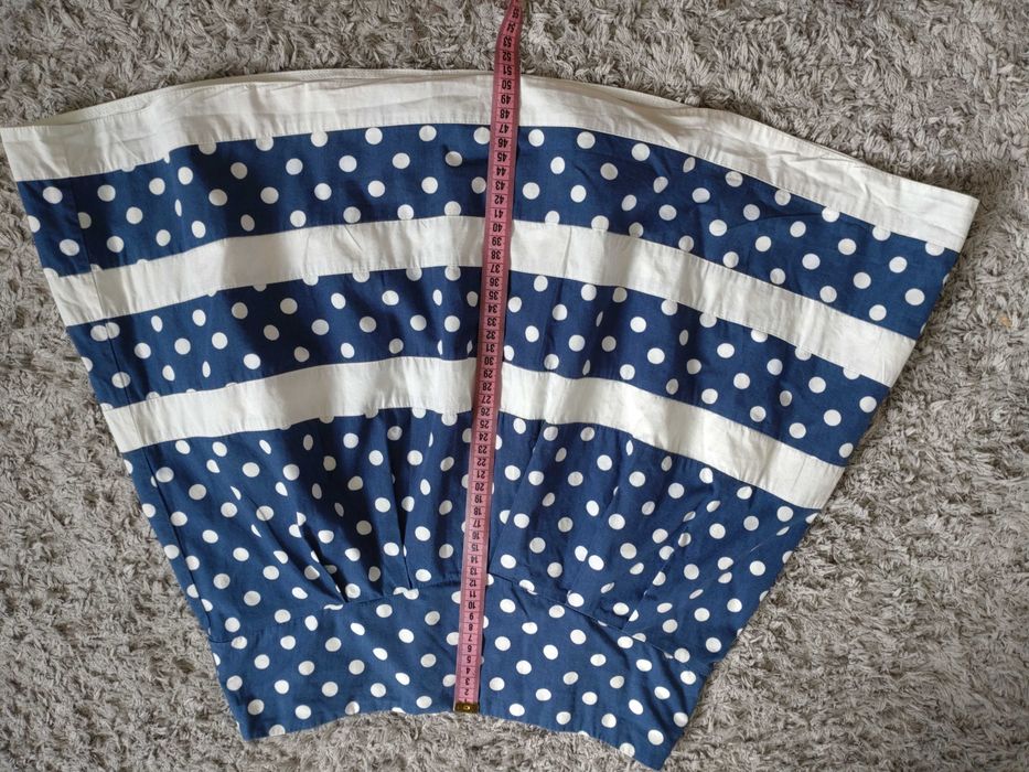 Spodniczka granatowa w biale groszki rozmiar S