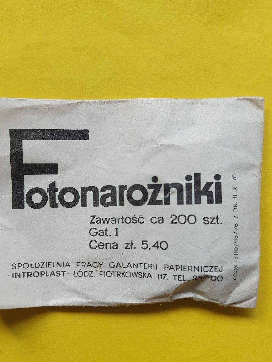 Stare FOTONAROŻNIKI 2 torebki  1976rok z czasów PRL