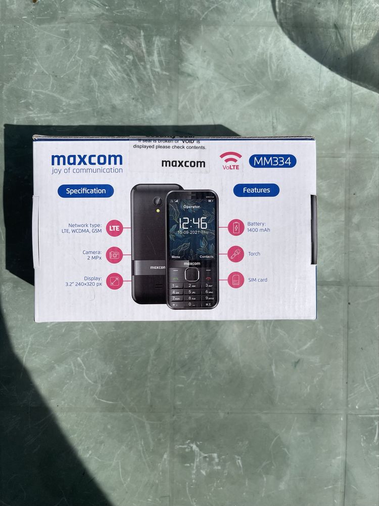 Telefn dla seniora Maxcom MM334