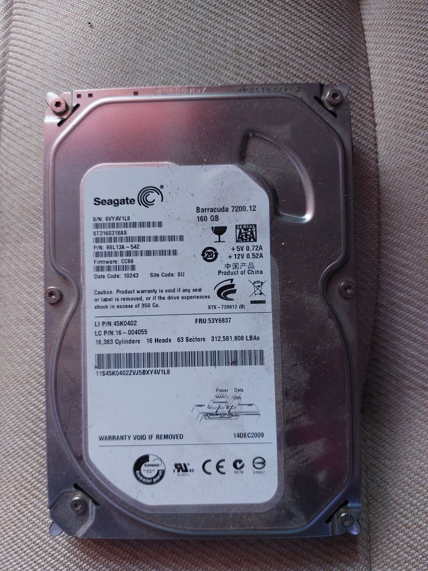 HDD 160 gb + 250gb