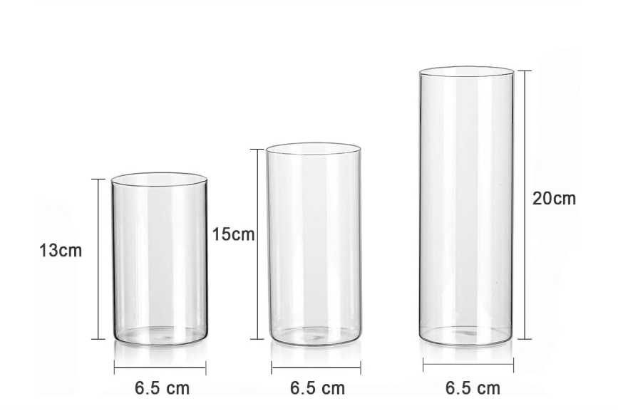 Wazony cylindryczne zestaw (15 sztuk) Nr.939