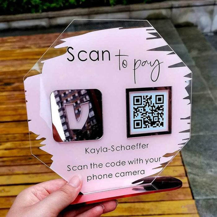 Placa em acrílico com Código QR Personalizado - Envio Grátis