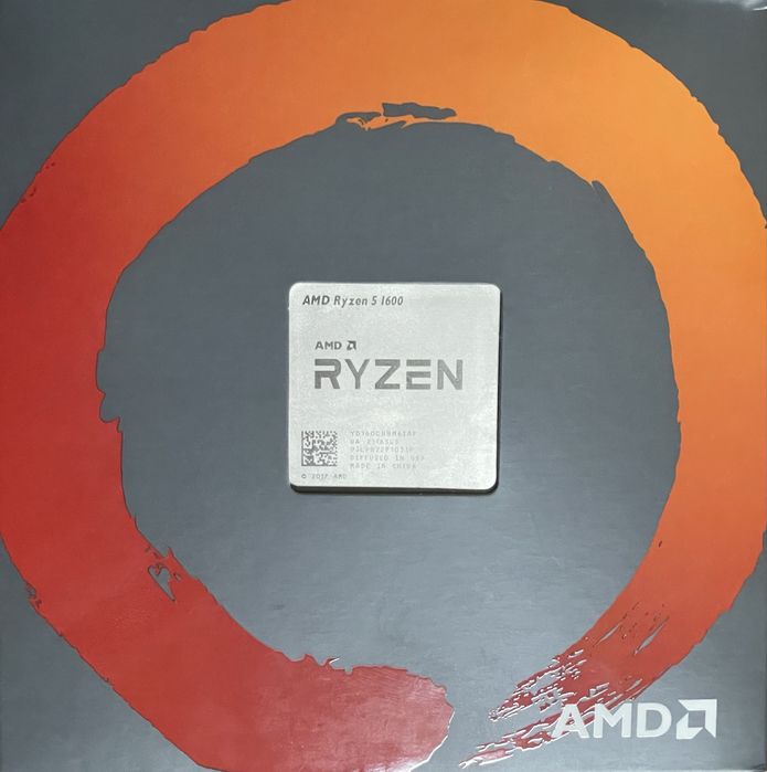 Процесор AMD Ryzen 5 1600 (6 ядер / 12 потоків)