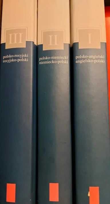 słowniki ogólne techniczne angielski niemiecki rosyjski zestaw