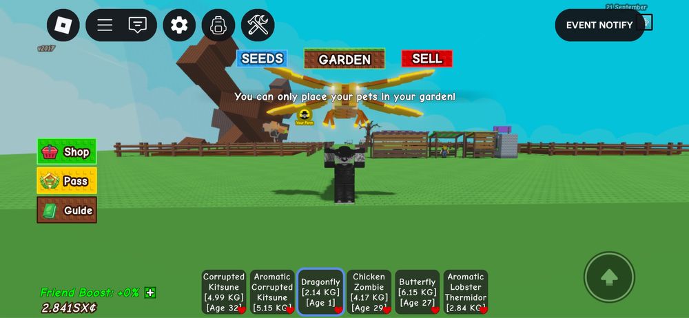 Продаж пети grow a garden