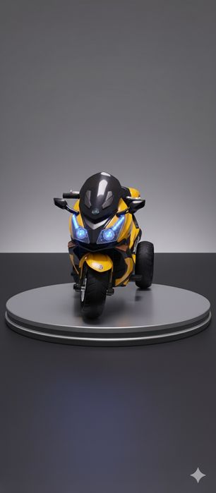 Дитячий мотоцикл триколісний на два мотори