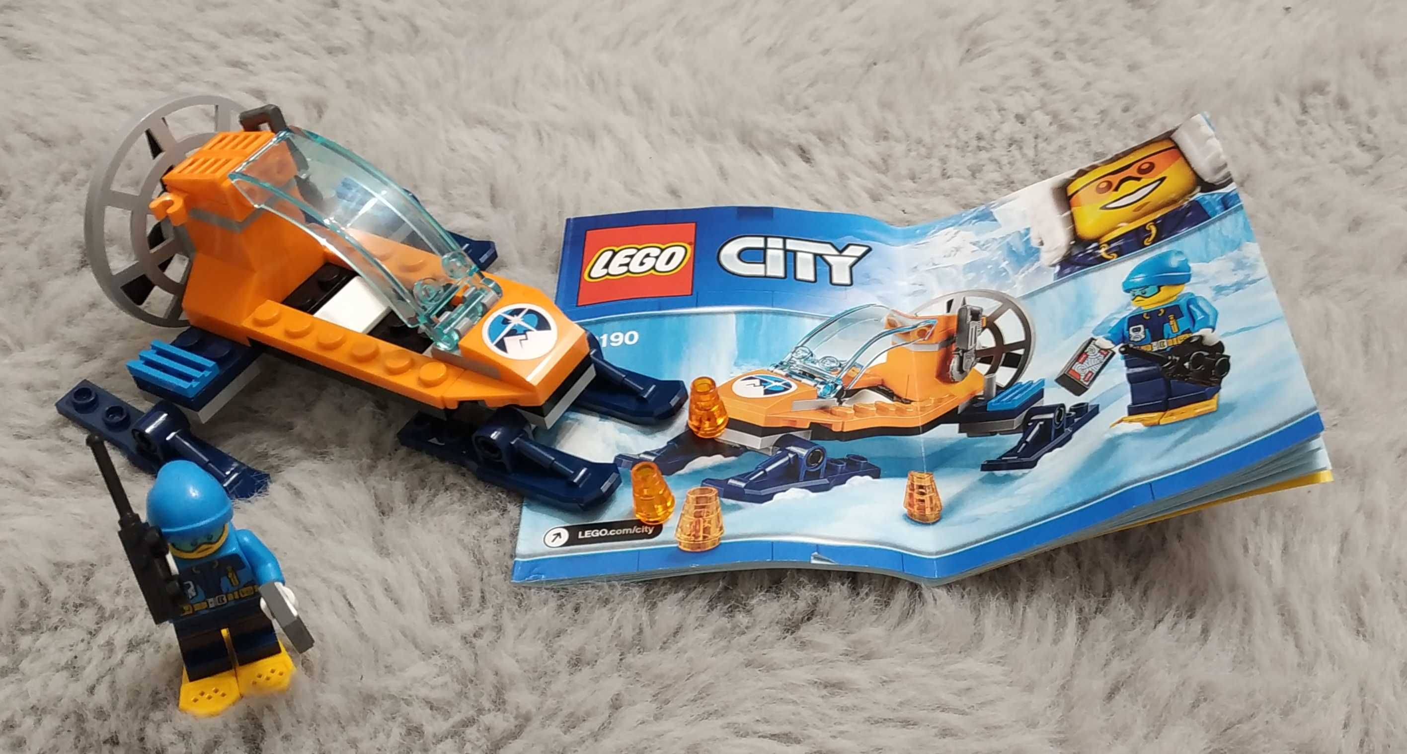 Lego CITY nr 60190 - ślizgacz, ludzik.