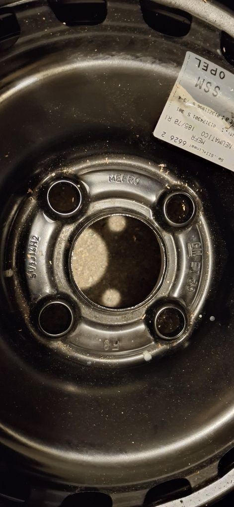Zapas koło zapasowe opel r14
