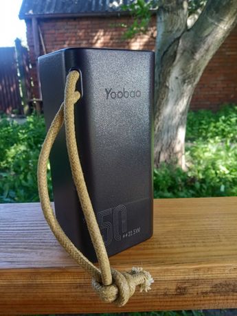 Потужний павербанк Yoobao 50000 mAh зовнішній акумулятор 22.5 W