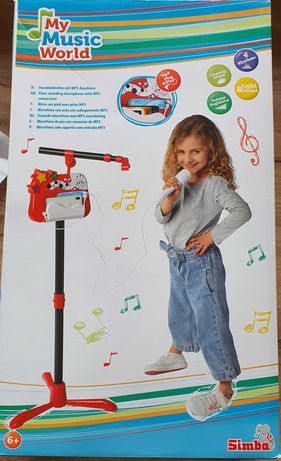 Simba Zestaw Muzyczny 2W1 Plug&Play Karaoke Mikrofon dla dzieci
