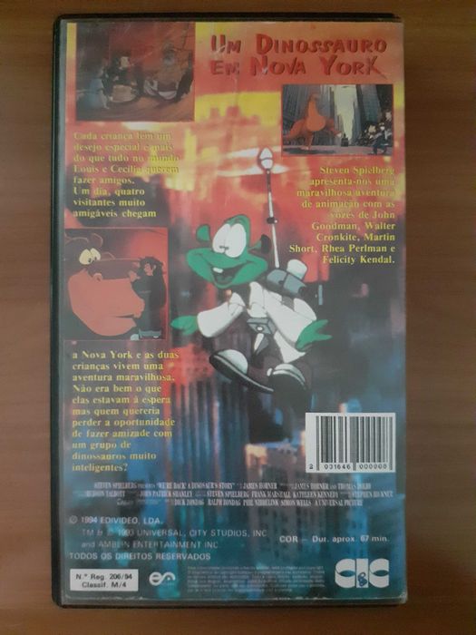 VHS: "Um Dinossauro em Nova York" (Steven Spielberg)