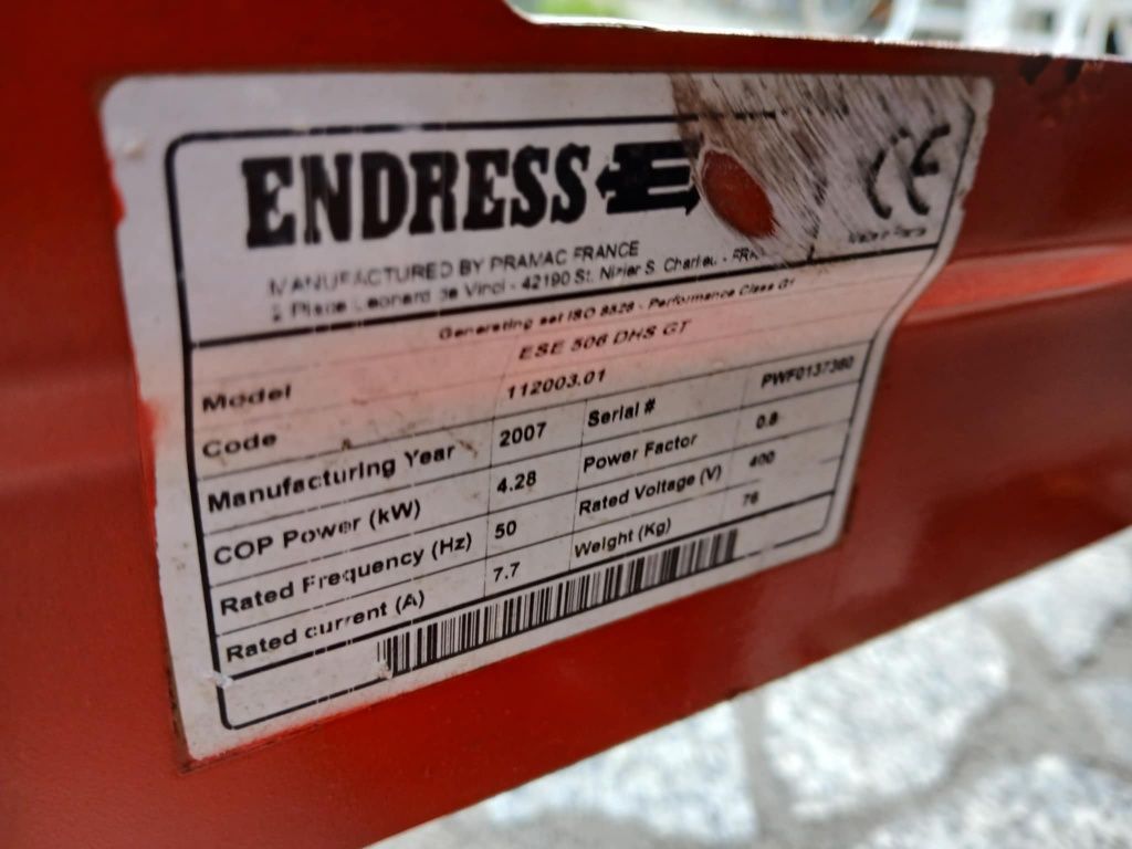 Agregat prądotwórczy Endress 3 fazowy 4,3kW silnik Honda