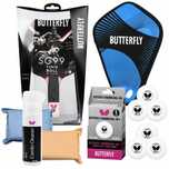 Zestaw Rakietka Do Tenisa Stołowego Butterfly Sg99, Piłeczki, Płyn