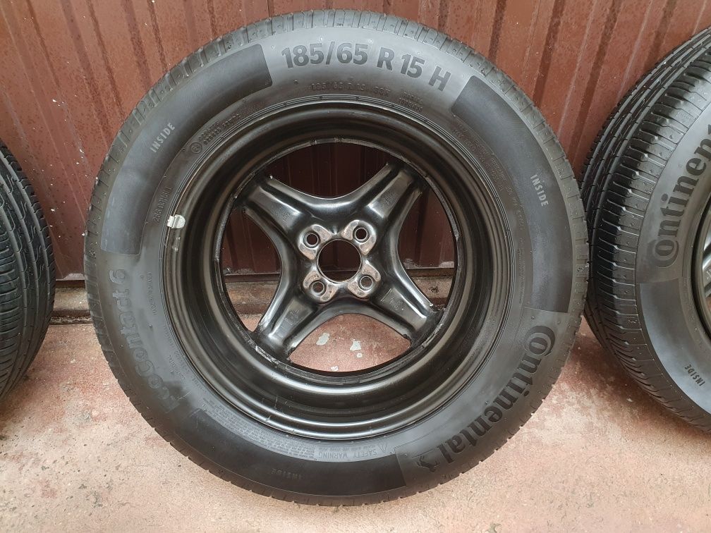Koła letnie 15 cali 4x100 felgi strukturalne renault dacia continental