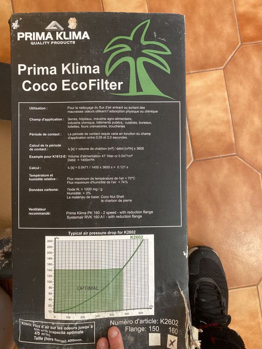 Prima klima coco ecofilter