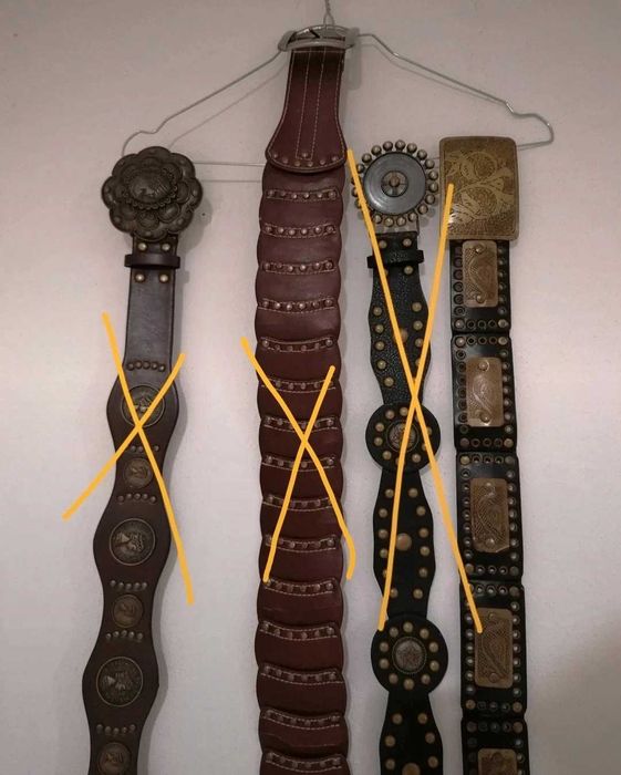 Vários Cintos Senhora Finos e Cowboy