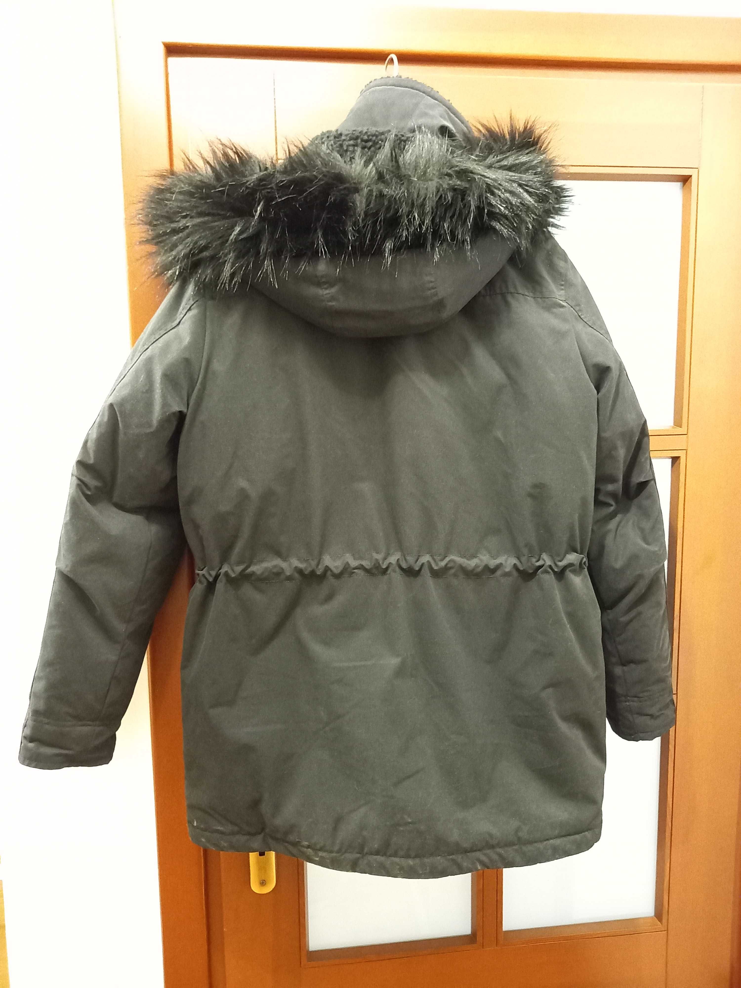 ABERCROMBIE & FITCH, męska zimowa parka, rozmiar: M, kolor: czarny