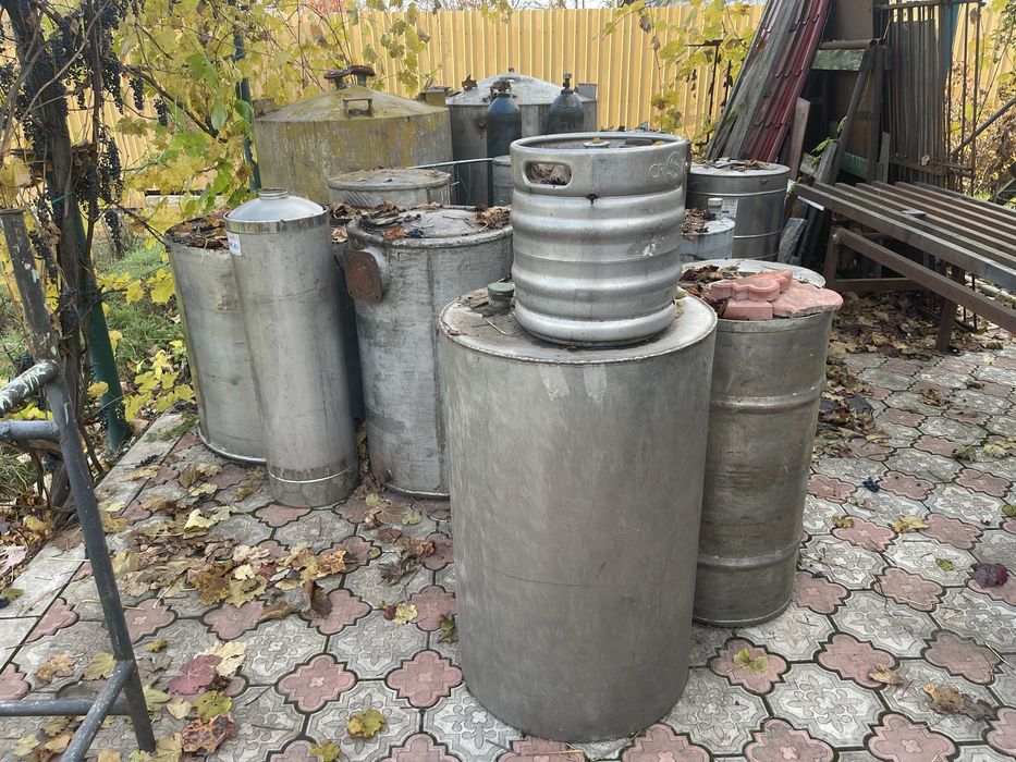 Бочки з нержавійки та титану від 30л до 2тон