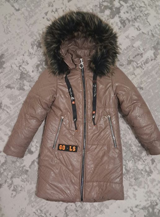 Зимова куртка, зимове пальто, подовжена зимова куртка 128