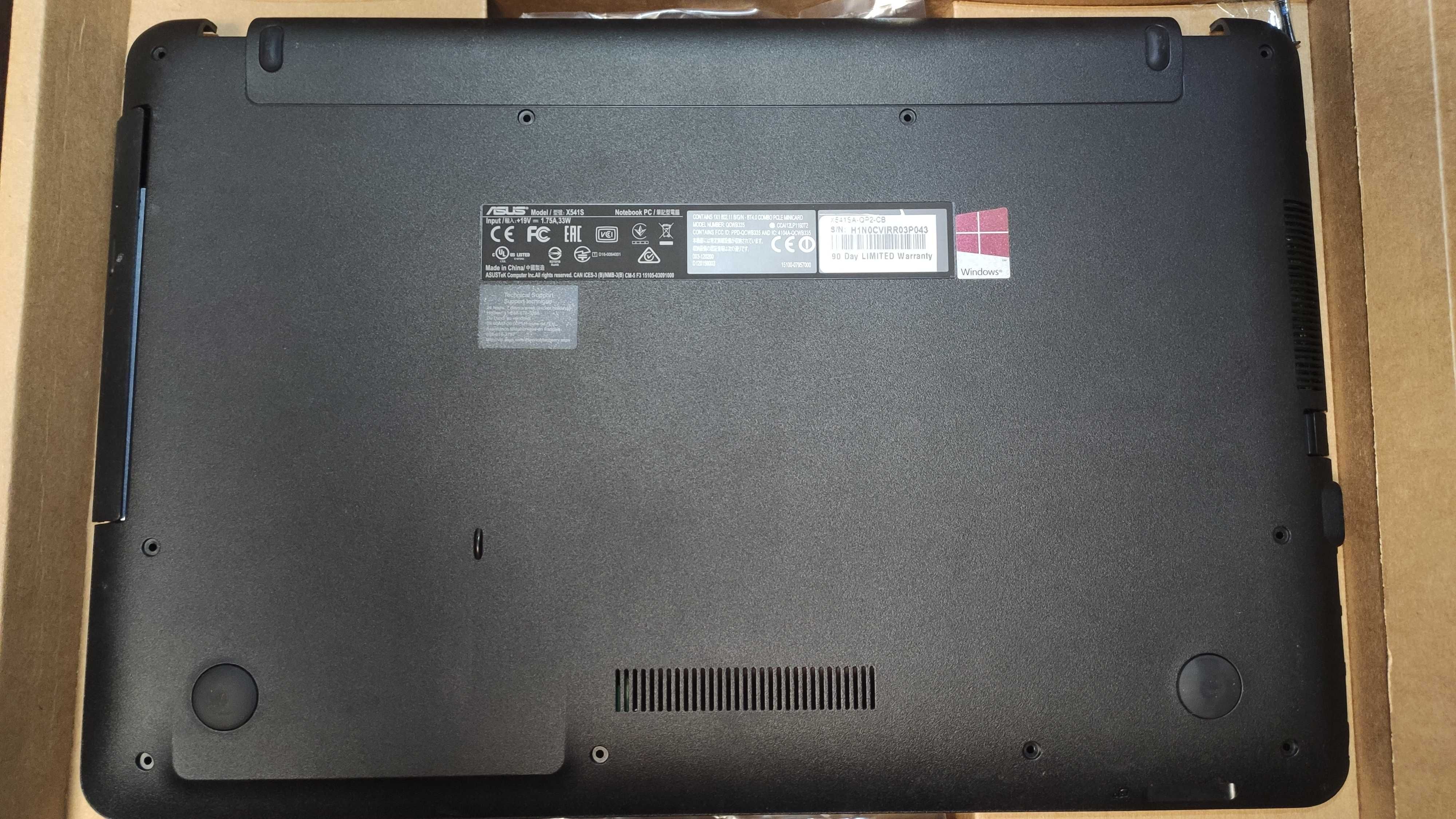 Ноутбук Asus X541SA на запчасти