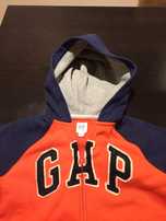 Sweat infantil de fecho e carapuço da GAP