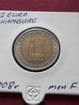 2 Euro Niemcy 2008 r - Hamburg mennica F