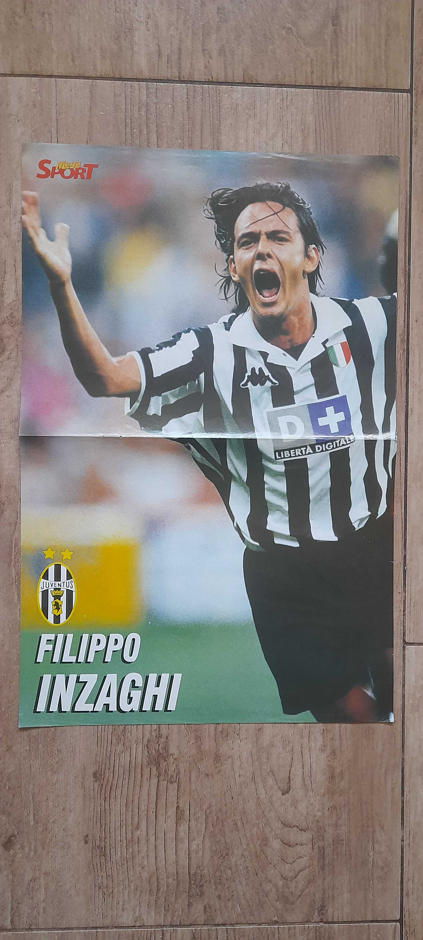 Filippo Inzaghi (Juventus) / Przemysław Saleta - plakat MegaSport