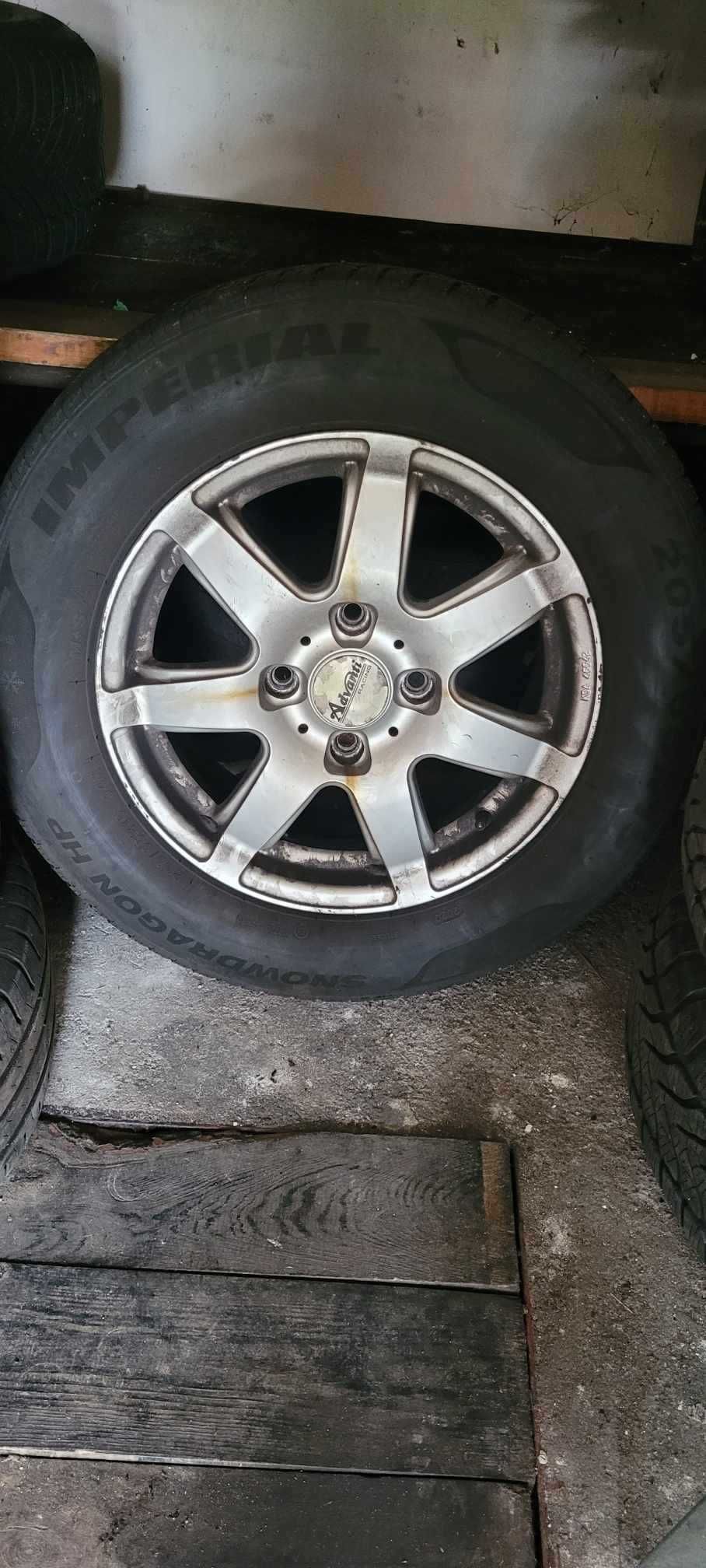 Alufelgi z oponami zimowy chevrolet epica 205/65 r15