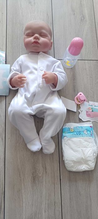 Lalka jak żywa Reborn noworodek dziewczynka + AKCESORIA