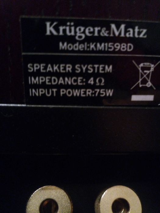 kolumny głośnikowe kruger & matz (75w)